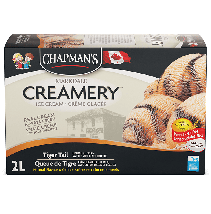 Tiger Tail Ice Cream Gluten Free 2 L Box Chapman S