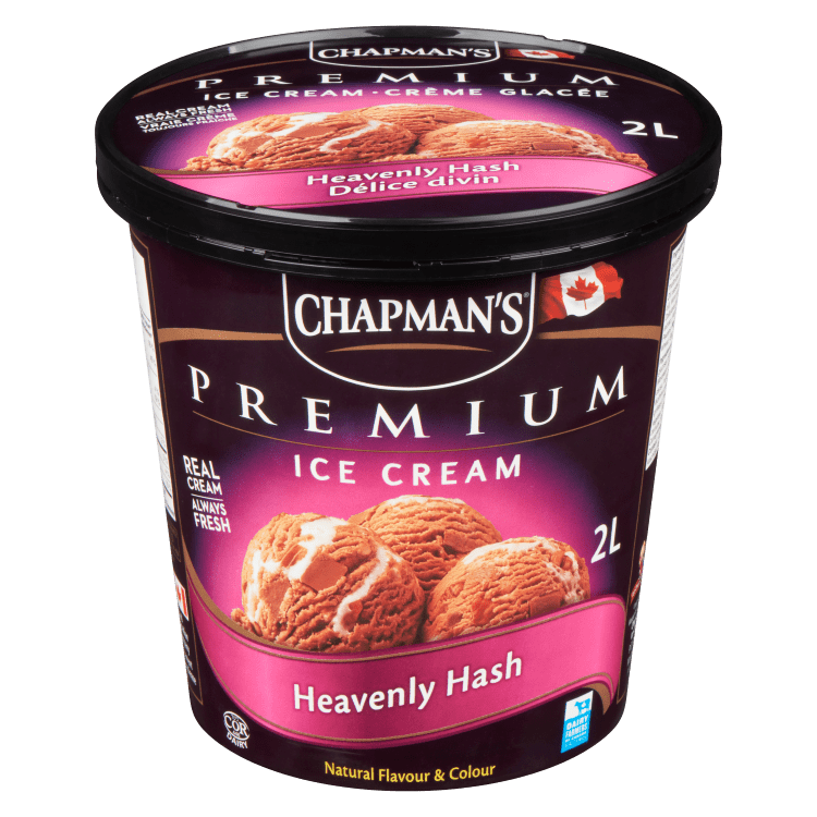 Premium Heavenly Hash Ice Cream 2 Litre Tub Chapman s