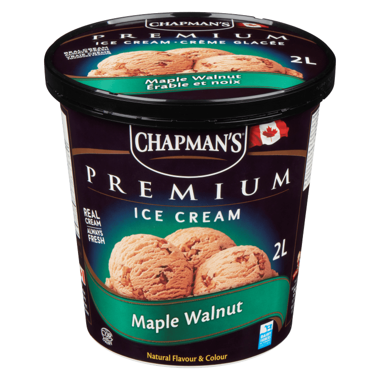 Premium Maple Walnut Ice Cream - 2 Litre Tub - Chapman's