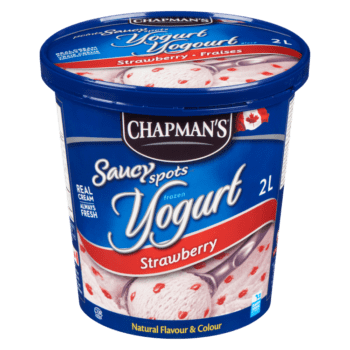 Yogourt glacé points saucy fraises Chapman's