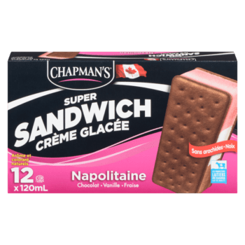 Chapman's Neapolitan Ice Cream Sandwich