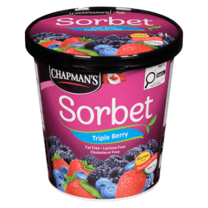 2 Litre Tub of Chapman's Triple Berry Sorbet