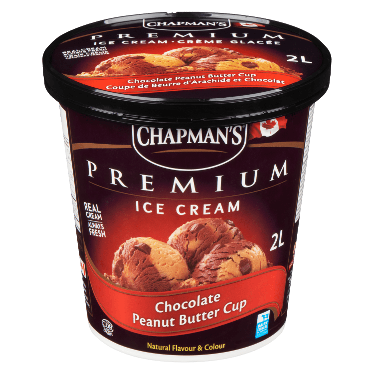 Chocolate Peanut Butter Cup Ice Cream - 2 L Tub - Chapman's