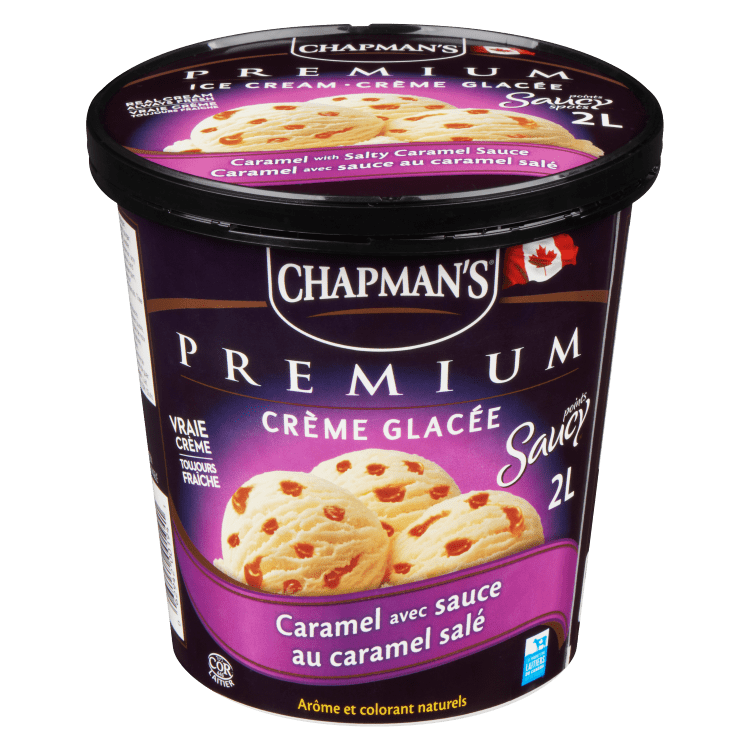 Chapman's Premium Saucy Spots Salty Caramel Ice Cream