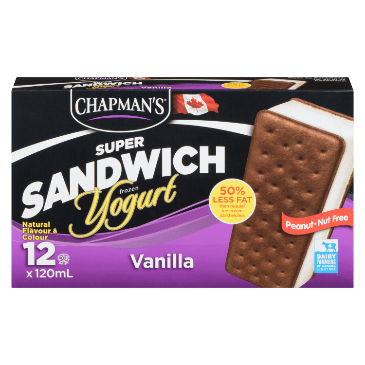 Chapman's Vanilla Frozen Yogurt Sandwich