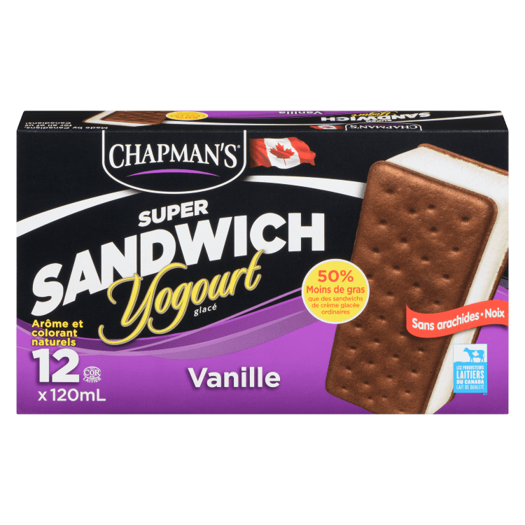 Chapman's Vanilla Frozen Yogurt Sandwich