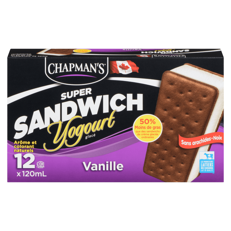 Chapman's Vanilla Frozen Yogurt Sandwich