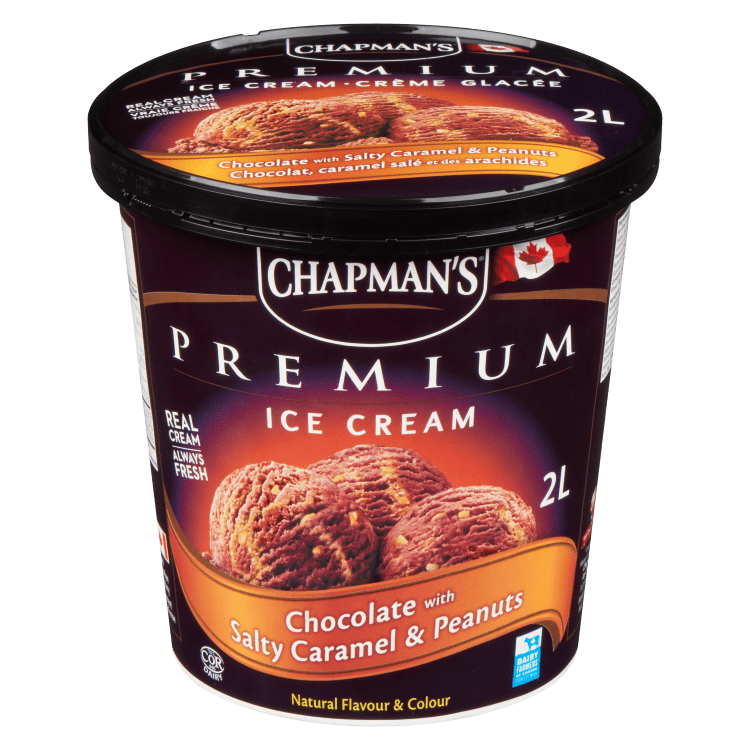 Chapman's Premium Chocolate With Salty Caramel & Peanuts Ice Cream