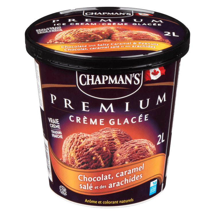 Chapman's Premium Chocolate With Salty Caramel & Peanuts Ice Cream