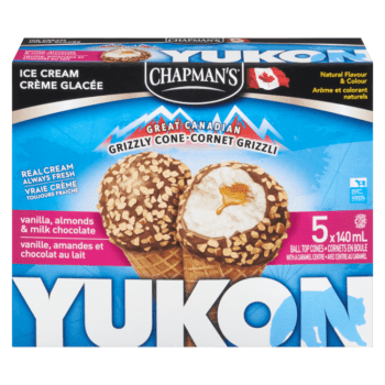 Chapman's Yukon Vanilla & Almonds Ice Cream Cone