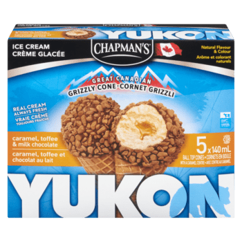 Chapman's Yukon Caramel & Toffee Ice Cream Cone