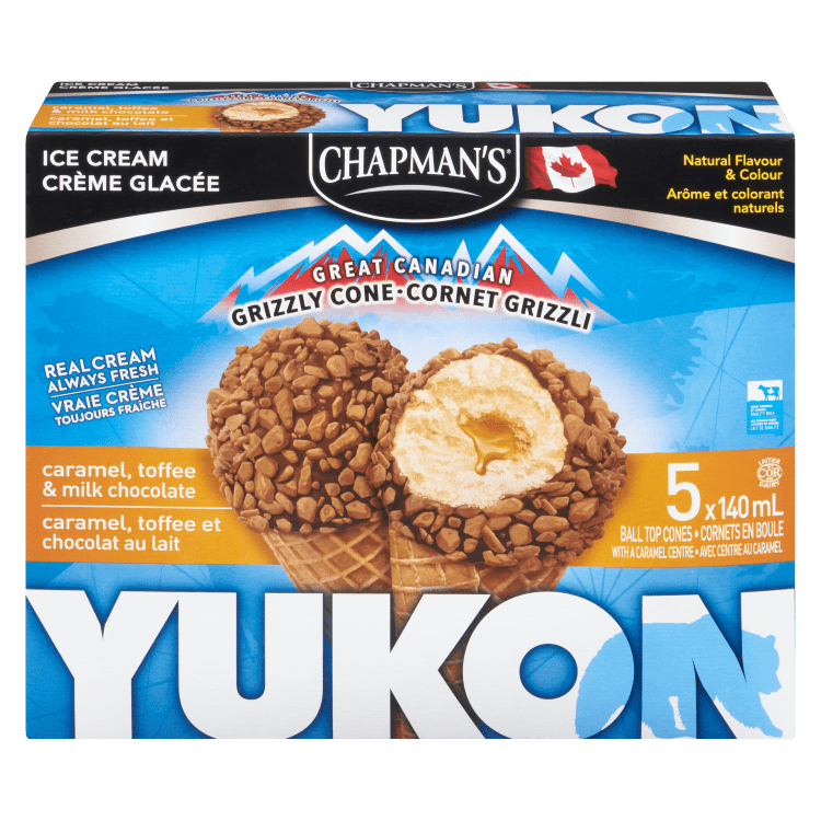 Chapman's Yukon Caramel & Toffee Ice Cream Cone