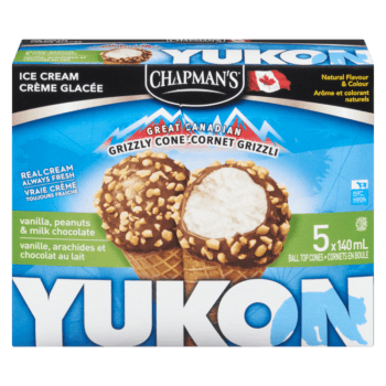 Chapman's Yukon Vanilla & Peanuts Ice Cream Cone