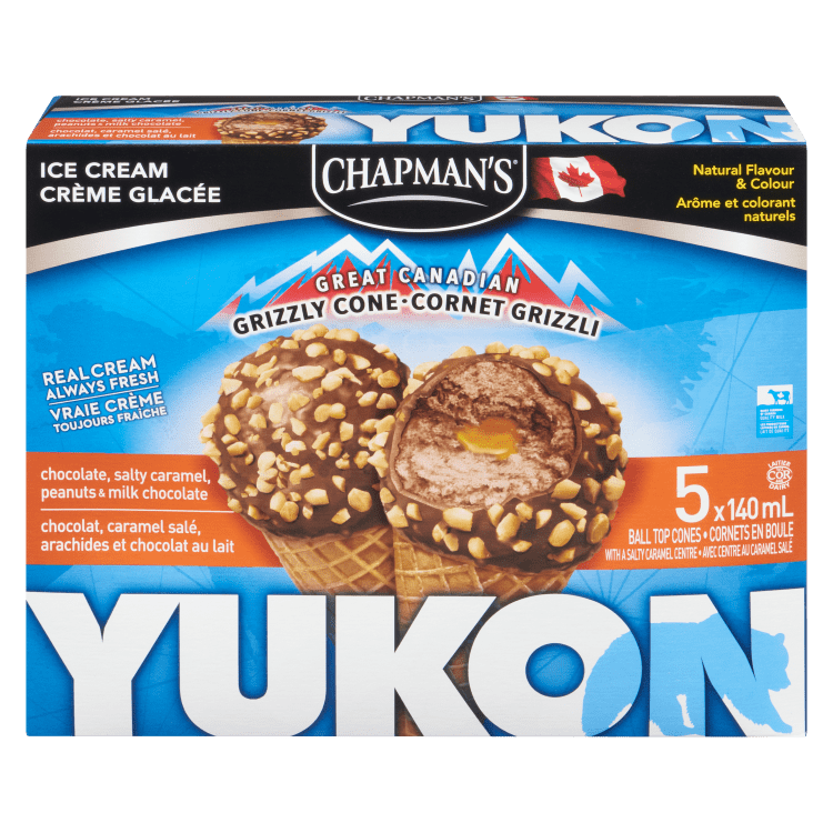 Chapman's Yukon Chocolate & Peanut Ice Cream Cone