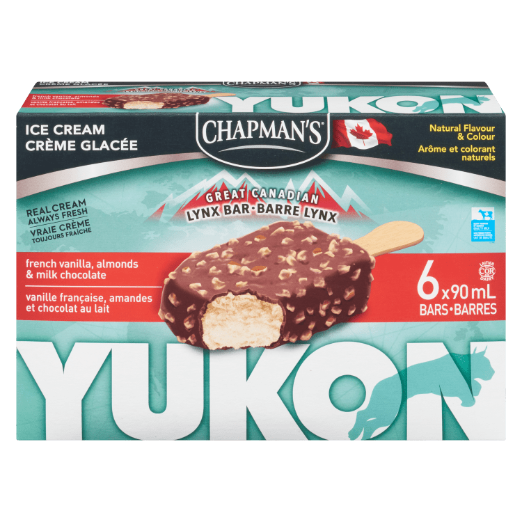 Chapman's Yukon French Vanilla & Almond Ice Cream Bar