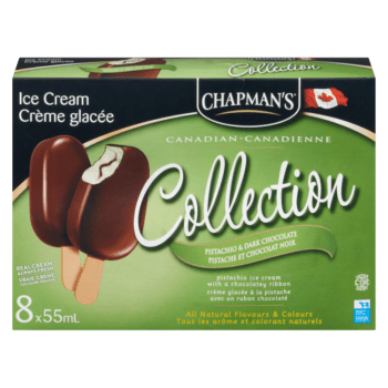 Barre de crème glacée Collection Canadienne pistache et chocolat noir Chapman’s