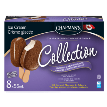 Barre de crème glacée Collection Canadienne amandes et chocolat au lait Chapman’s