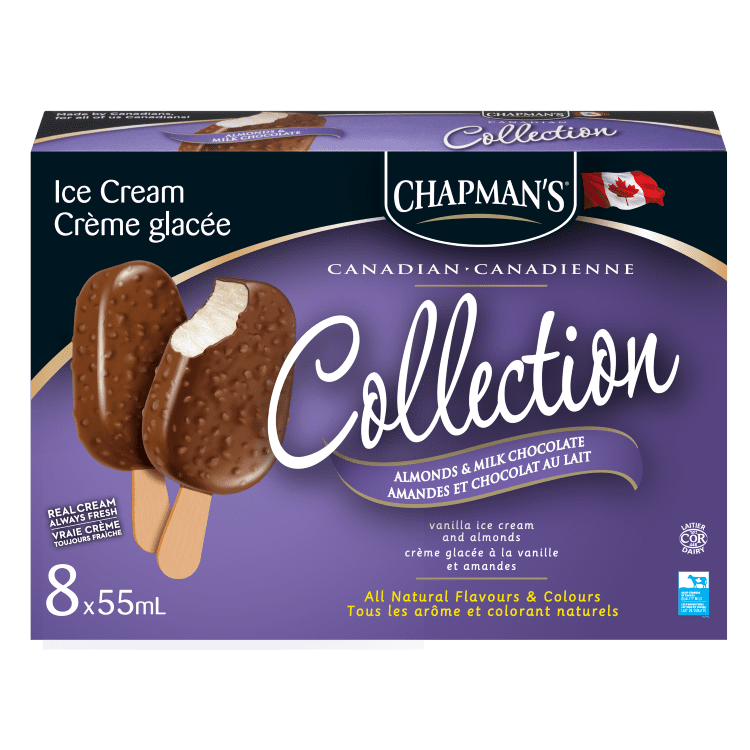 Chapman's Canadian Collection Almond & Milk Chocolate Ice Cream Bar