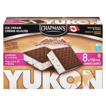 Chapman's Yukon Cookies & Cream Ice Cream Sandwich