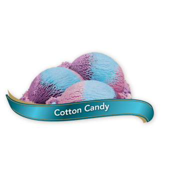 Three Scoops of Chapman's Cotton Candy Ice Cream