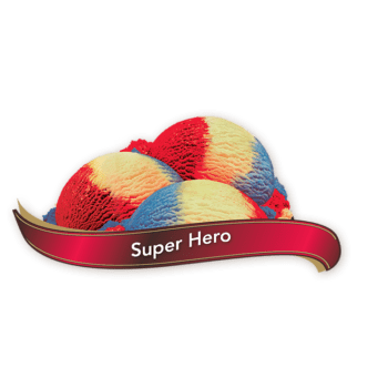 Crème glacée Super-Héro