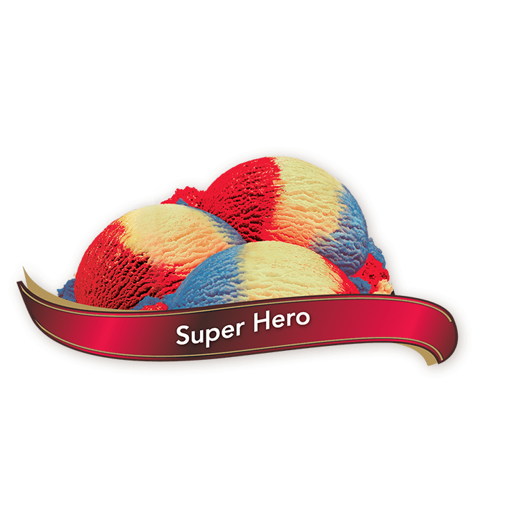 Crème glacée Super-Héro