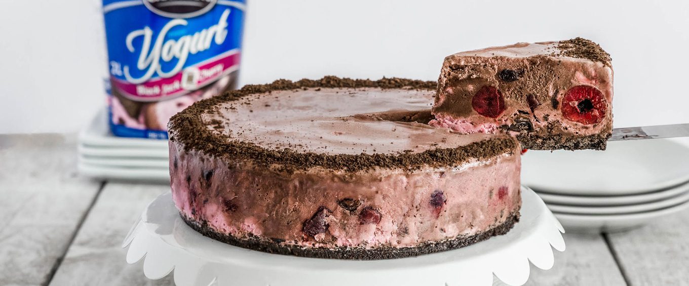 Black Cherry Frozen Yogurt Cake Recipe - Chapman's Ice Cream