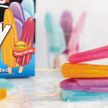 Chapman's Rocket Lolly's stacked on top of each other