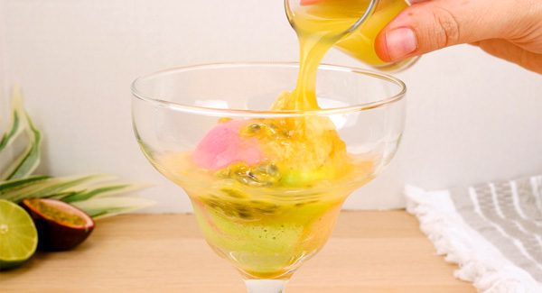 Chapman's Sorbet Recipe_Tropical Sorbet Mocktail Step_2_Add fruit pulp