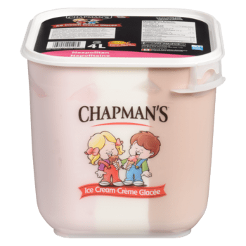 Crème glacée Original napolitaine Chapman’s (saveur fraise, vanille et chocolat)