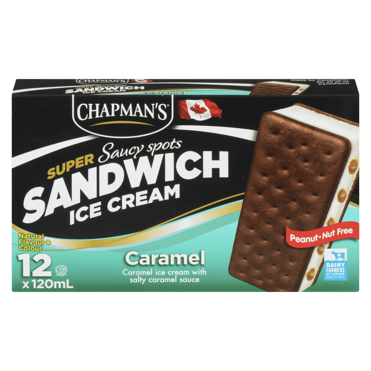 Chapman's Caramel Saucy Ice Cream Sandwich