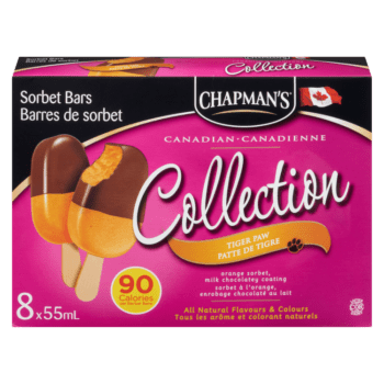 Chapman's Canadian Collection Tiger Paw Sorbet Bar