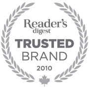 Reader's digest most trusted brand award 2010 logo