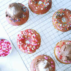 Chapman's Recipe Heavenly Hash ice cream donut