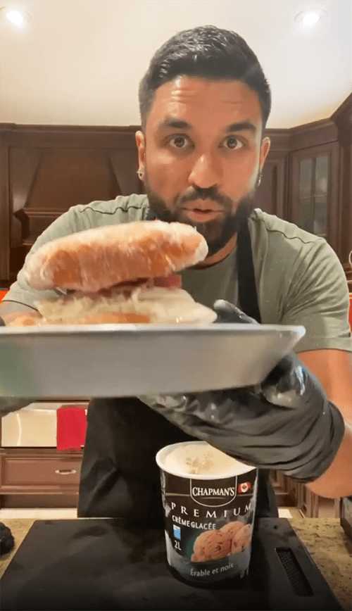 Maple Walnut Ice Cream Sandwich