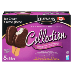 Product packaging of Cookies and Cream Ice Cream Bar