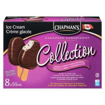 Product packaging of Cookies and Cream Ice Cream Bar