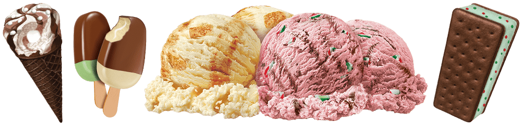 Assortment of Chapman's Holiday Moments Ice Cream Products
