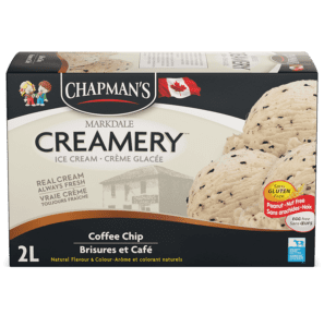 Carton of Chapman's Coffee Chip Original Ice Cream