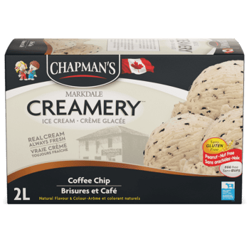 Carton of Chapman's Coffee Chip Original Ice Cream