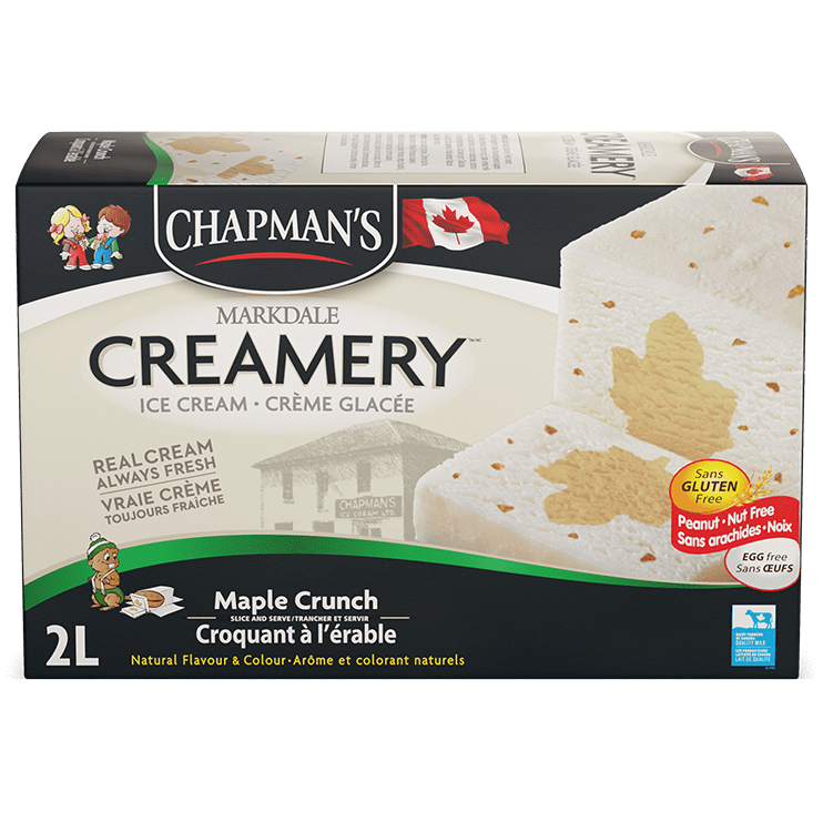 Carton of Chapman's Maple Crunch Original Ice Cream