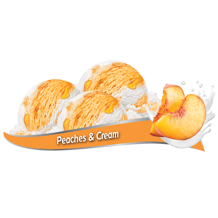 Canadian Peaches & Cream Frozen Yogurt - Chapman's Ice Cream