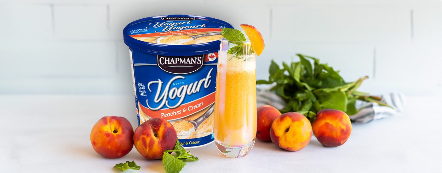 Peach Bellini Mocktail - Chapman's Ice Cream