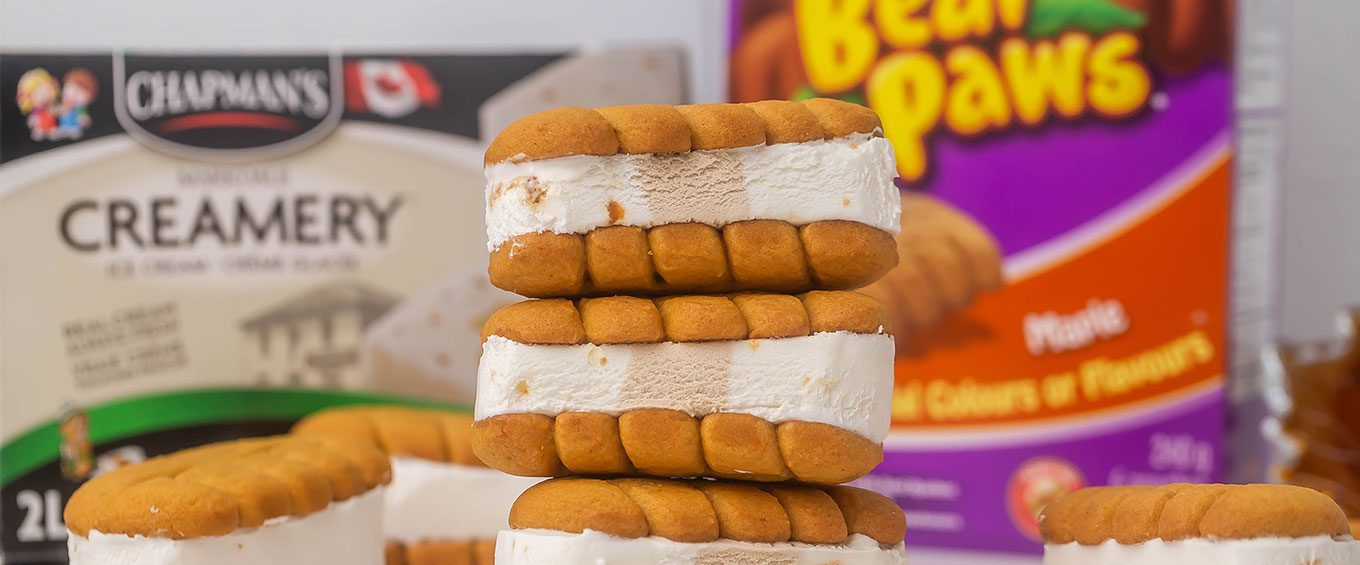 Maple Crunch Ice Cream Sandwiches - Chapman's Ice Cream